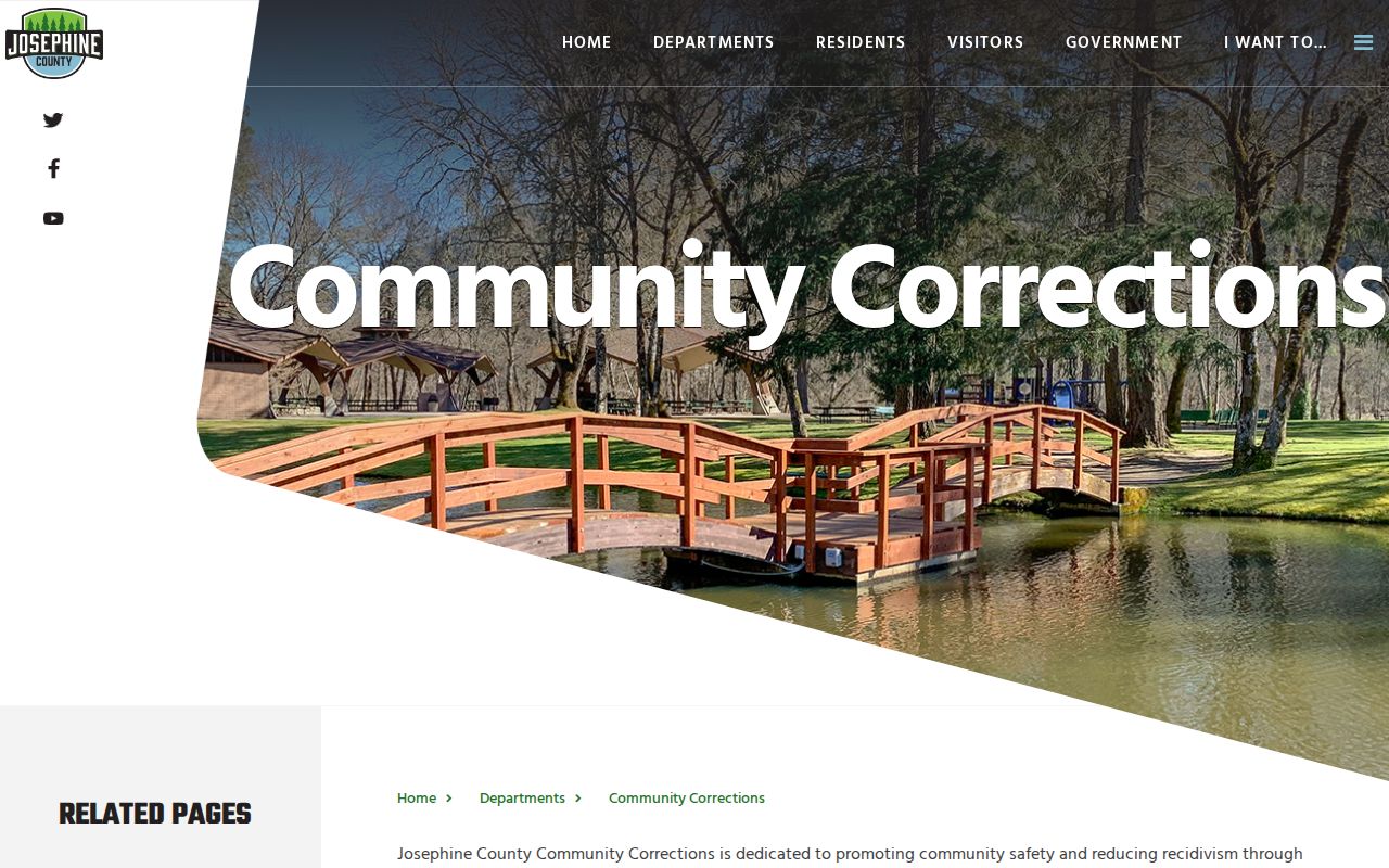 Josephine County parole and probation Community Corrections contact page